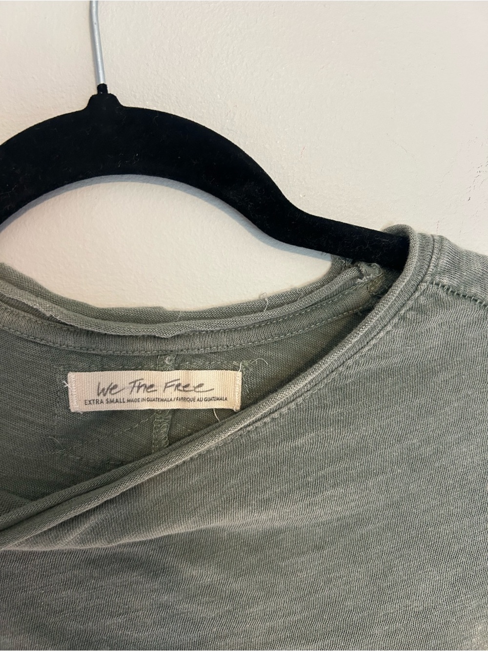 We The Free Lettuce Hem Be My Baby Short Sleeve Cotton Tee- Laurel Green
